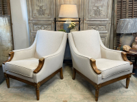 Empire style French armchairs