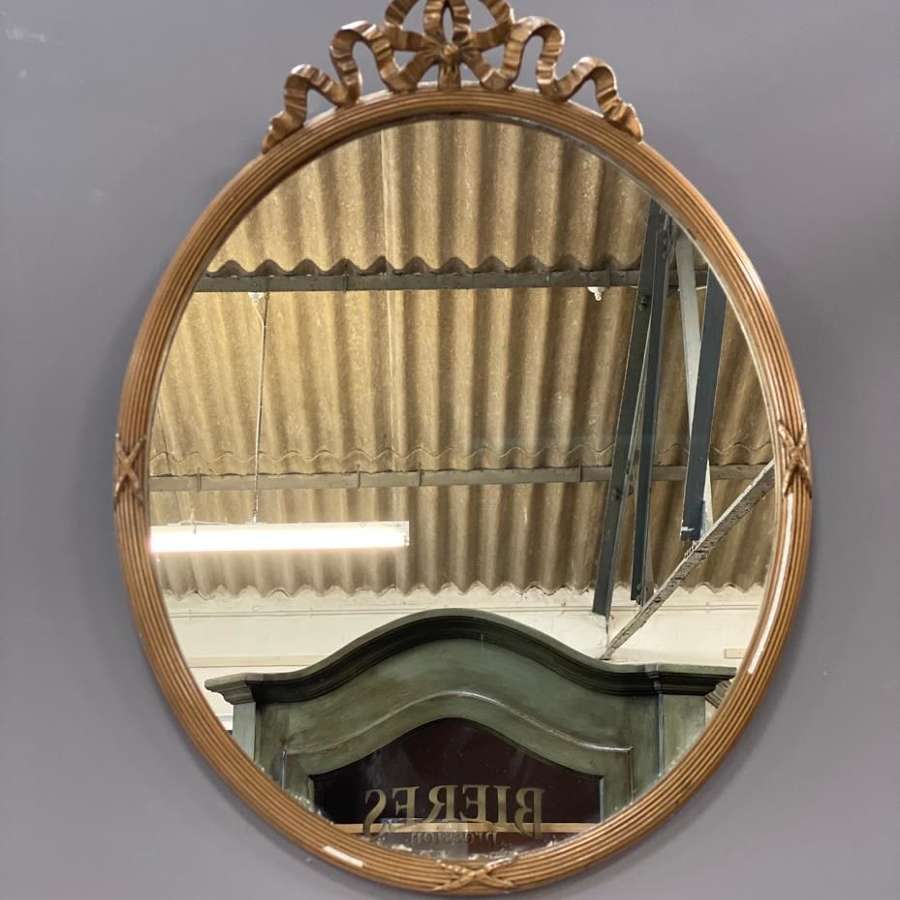 Oval french mirror