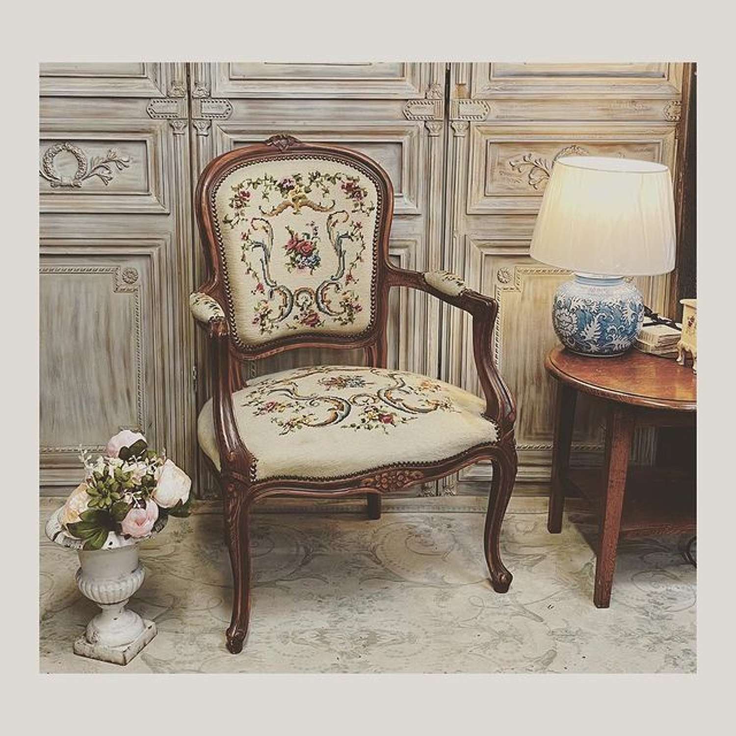 French tapestry chair