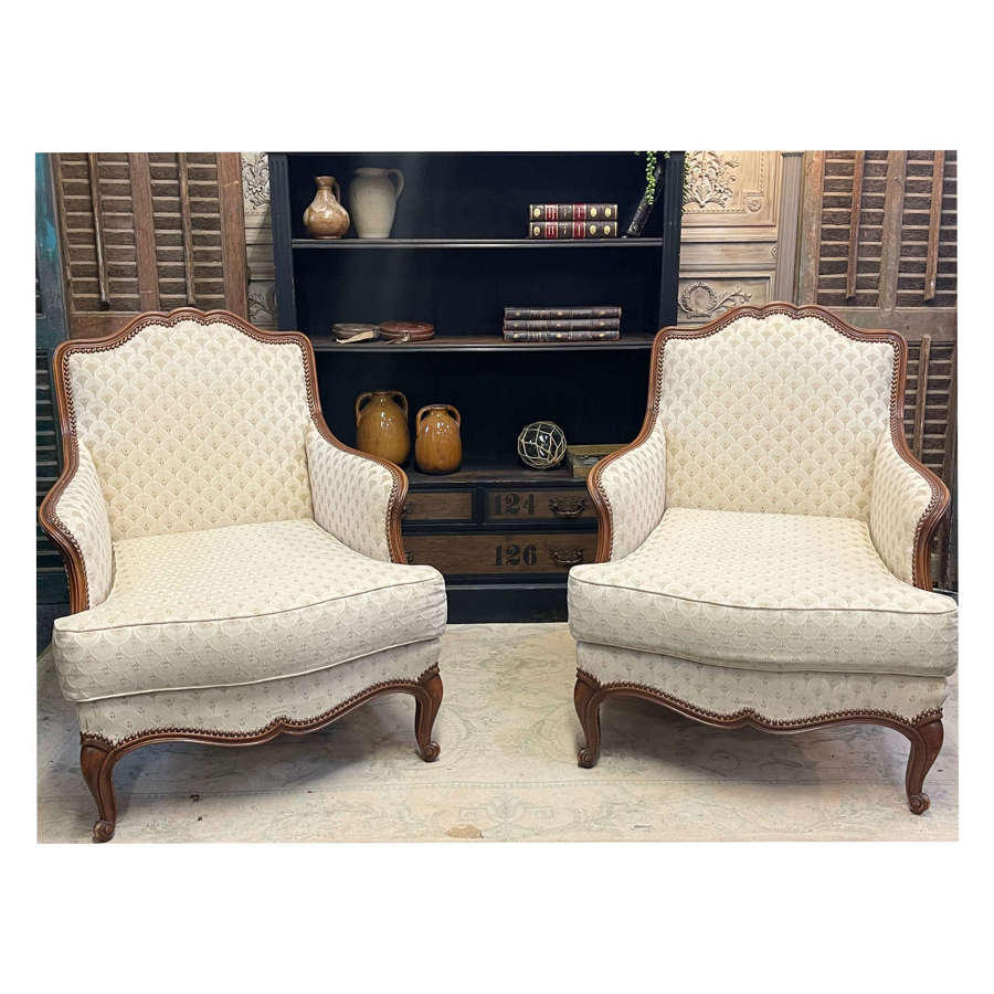 Pair of French armchairs c1920