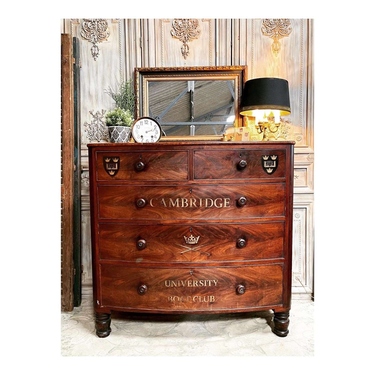 Victorian Mahogany Bow Front Chest of Drawers