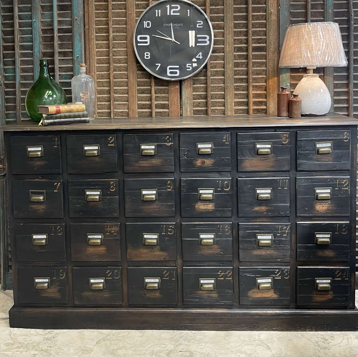 Industrial Rustic Apothecary Chest of Drawers