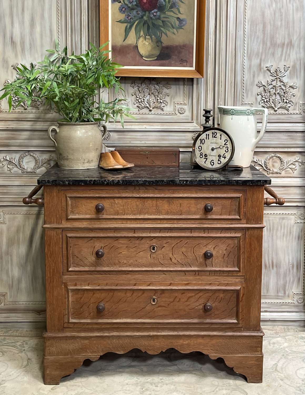 French Marble top Chest of Drawers