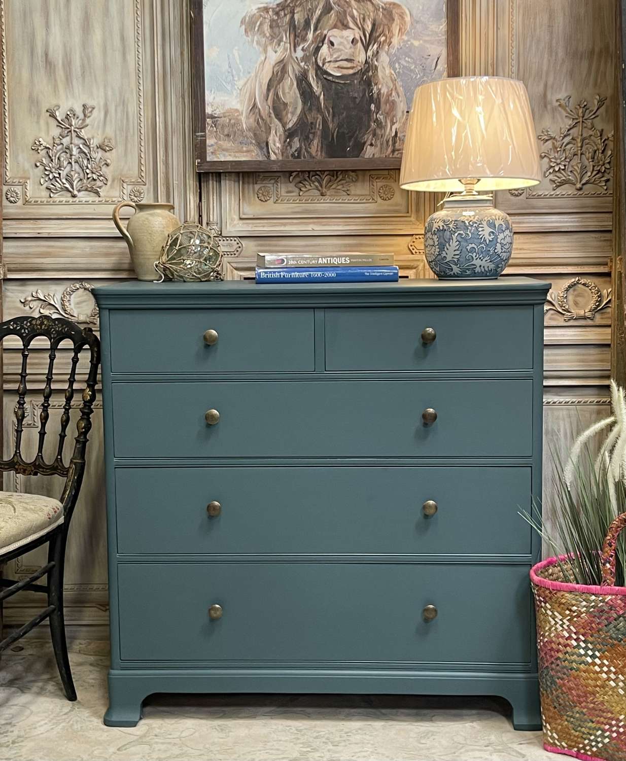 Bedroom Chest of Drawers in Inchyra Blue