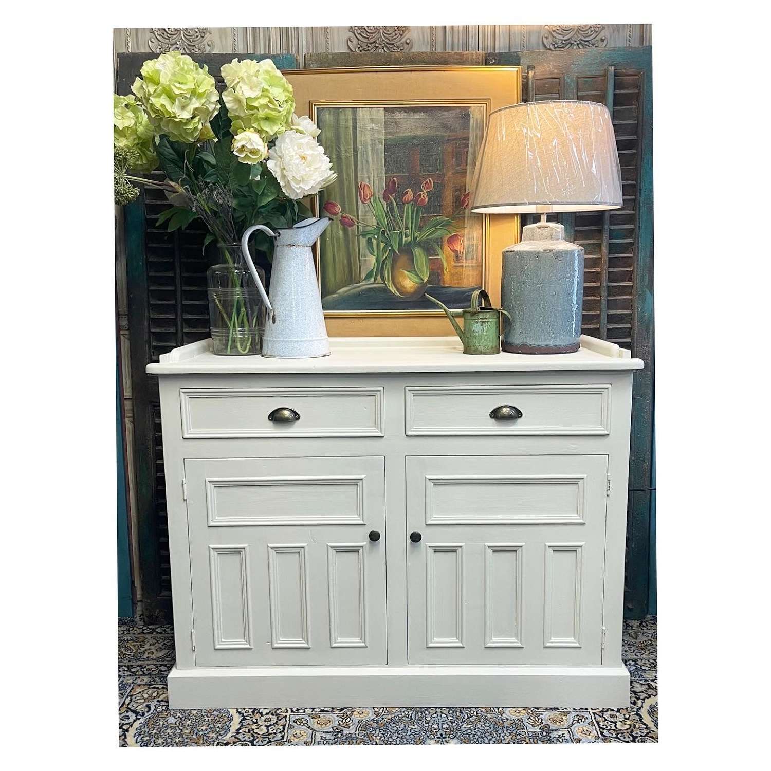 Painted Pine Kitchen Cupboard, Sideboard