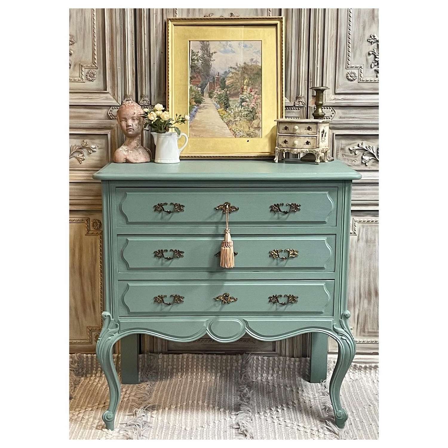 Painted Small French Chest of Drawers