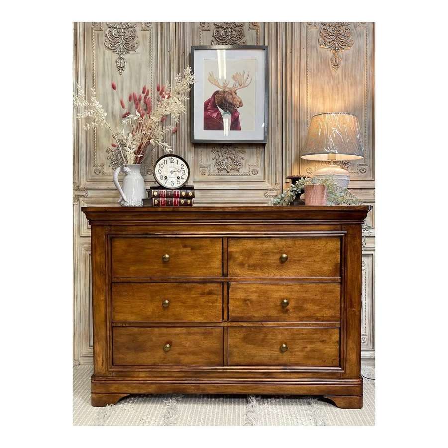 French Louis Phillipe Style Chest of 6 Drawers