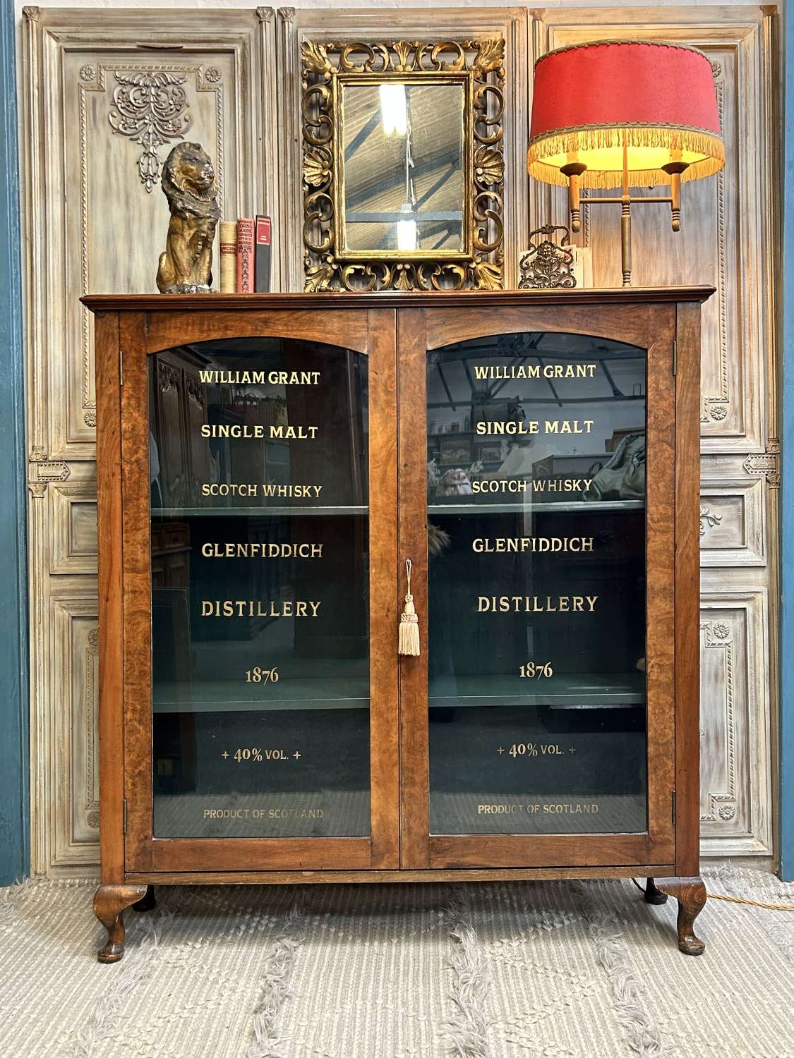 Early 20th Century Walnut Whisky Cabinet