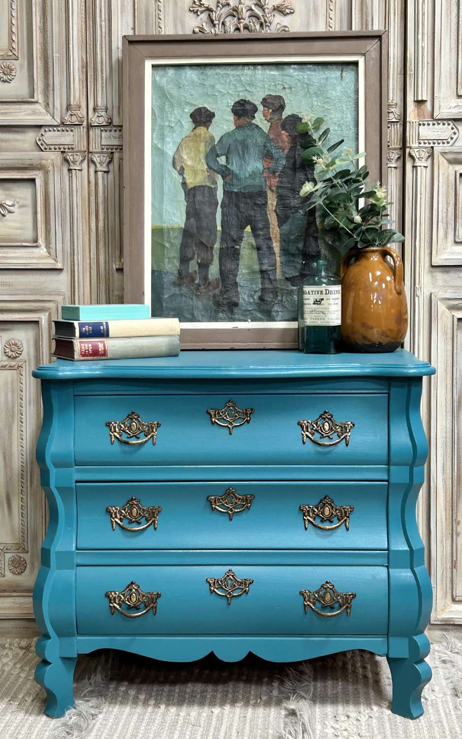 Super Sweet Small Bombe chest painted in Vardo