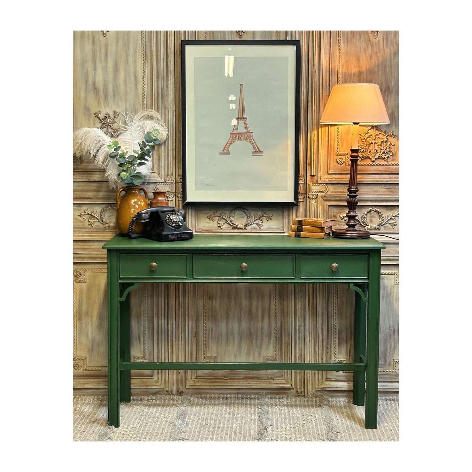 Scandi Style Hall Table Hall Console with 3 drawers