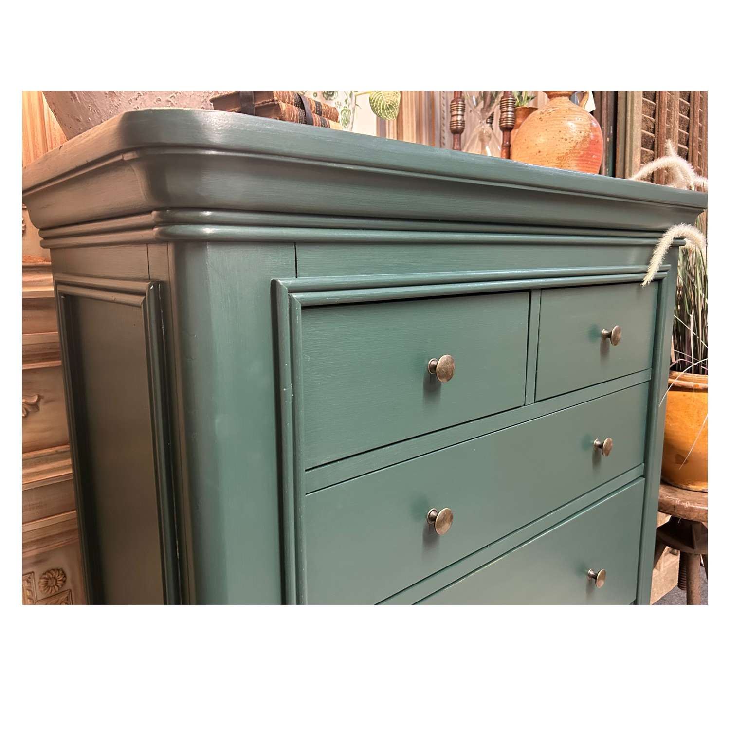 Painted Chest of Drawers in Nori by Paint and Paper Library