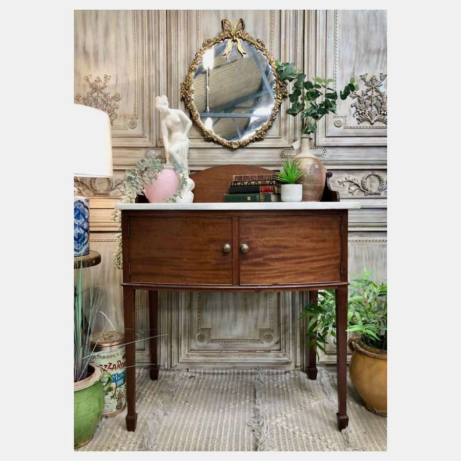 C1900 Antique Mahogany Washstand, Vanity Unit, Bathroom Cupboard